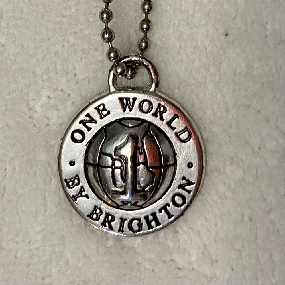Brighton Fob -Vintage One World Key / Bag Fob with chain